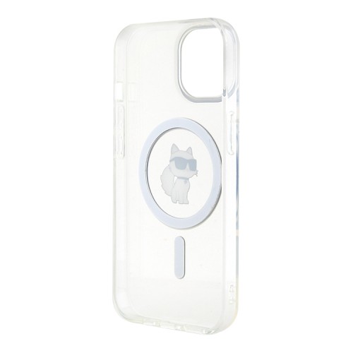 Karl Lagerfeld для iPhone 15 чехол PC/TPU NFT Choupette Hard Transparent (MagSafe)