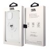 Karl Lagerfeld для iPhone 15 чехол PC/TPU NFT Choupette Hard Transparent (MagSafe)