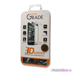 Защитное стекло NewGrade 3D для iPhone 6 Plus/7 Plus, белая рамка