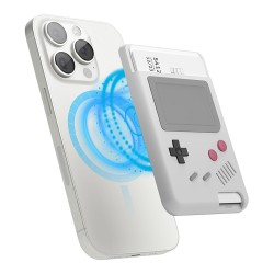 Elago магнитный бумажник MagSafe Card Pocket Silicone Unique W5 Game console Liht Grey
