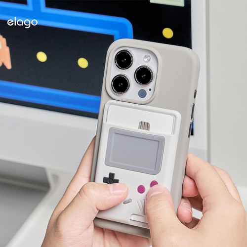 Elago магнитный бумажник MagSafe Card Pocket Silicone Unique W5 Game console Liht Grey