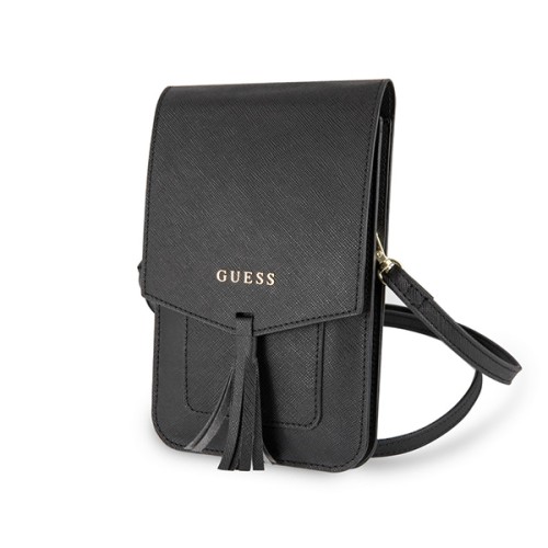Guess Wallet Bag Saffiano look сумка для телефона, черная
