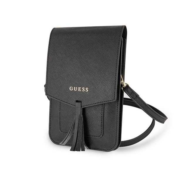 Сумка Guess Wallet Bag Saffiano look для смартфонов, черная