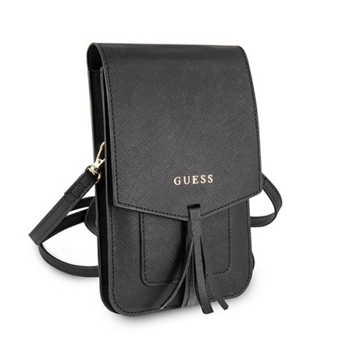 Guess Wallet Bag Saffiano look сумка для телефона, черная