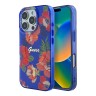Guess для iPhone 16 Pro Max чехол PC/TPU Flowers Invisible Ring Red (MagSafe)
