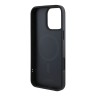 DKNY для iPhone 16 Pro Max чехол PU Grained leather Metal logo Hard Beige (MagSafe)
