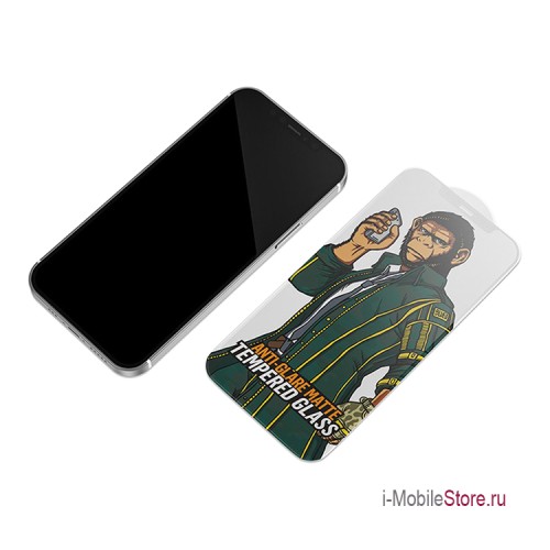 Матовое стекло BLUEO Silk Full Cover Anti-Glare для iPhone 12 | 12 Pro