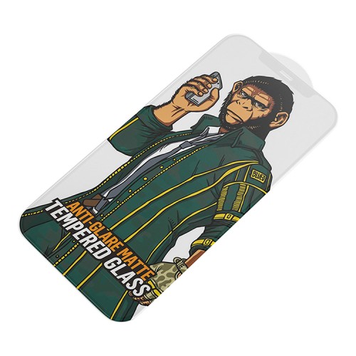 Матовое стекло BLUEO Silk Full Cover Anti-Glare для iPhone 12 | 12 Pro