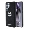 Karl Lagerfeld для Galaxy S25 Ultra чехол PU Grained Monogram NFT Choupette metal Head Hard Black