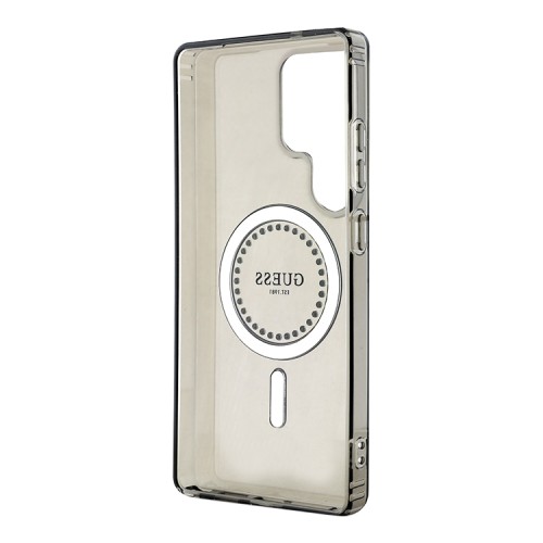 Guess для Galaxy S25 Ultra чехол PC/TPU Diamond Rhinestone Circle Hard Black (MagSafe)