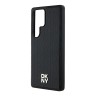 DKNY для Galaxy S25 Ultra чехол PU Repeat Stack metal logo Hard Black (MagSafe)