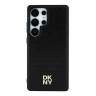 DKNY для Galaxy S25 Ultra чехол PU Repeat Stack metal logo Hard Black (MagSafe)