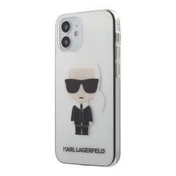 Чехол Karl Lagerfeld Ikonik Karl Hard для iPhone 12 mini, прозрачный