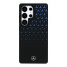 Mercedes для Galaxy S25 Ultra чехол Liquid silicone Gradient stars Metal logo Hard Black (MagSafe)
