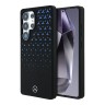 Mercedes для Galaxy S25 Ultra чехол Liquid silicone Gradient stars Metal logo Hard Black (MagSafe)
