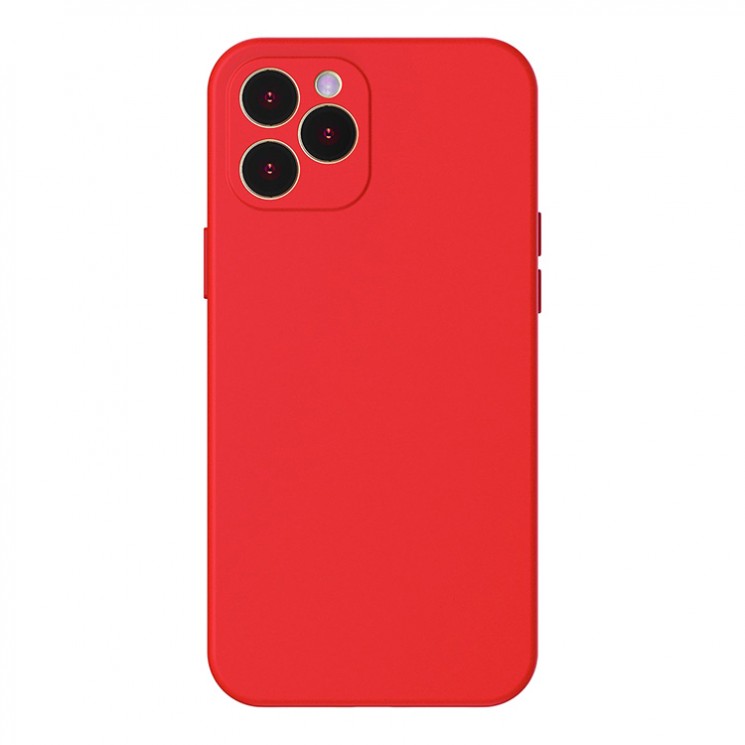 Чехол Baseus Liquid Silica Gel Protective для iPhone 12, красный