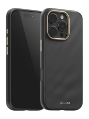 BlueO чехол для iPhone 16 Pro Max, Armor Aramid fiber (Kevlar) 600D Black (MagSafe)