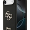 Guess для iPhone Air чехол Liquid silicone 4G Big and Script metal logo Hard Black