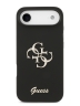 Guess для iPhone Air чехол Liquid silicone 4G Big and Script metal logo Hard Black