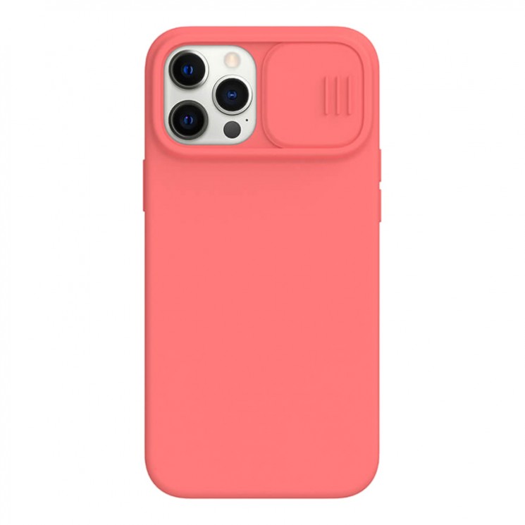 Чехол Nillkin CamShield Silky Silicone для iPhone 12 | 12 Pro, розовый
