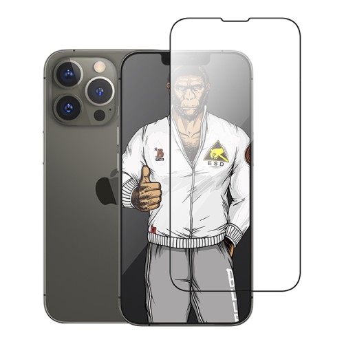 Защитное стекло BLUEO Silk Full Cover Anti-Static для iPhone 13 | 13 Pro | 14 | 16e