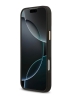 Karl Lagerfeld для iPhone 17 Pro чехол PU leather Autograph Metal logo & Gold camera Hard Black