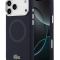 Lacoste для iPhone 17 Pro Max чехол Liquid silicone Lacquer Metal logo & Cam Hard Navy (MagSafe)