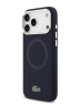 Lacoste для iPhone 17 Pro Max чехол Liquid silicone Lacquer Metal logo & Cam Hard Navy (MagSafe)