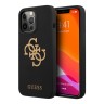 Чехол Guess Liquid Silicone 4G Big logo Hard для iPhone 13 Pro, черный