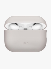 Uniq для Airpods Pro 3 чехол LINO Liquid silicone with handstrap Ivory Beige
