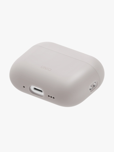 Uniq для Airpods Pro 3 чехол LINO Liquid silicone with handstrap Ivory Beige