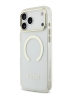 Guess для iPhone 17 Pro чехол IML Metal outline and Camera Hard Transparent/Gold (MagSafe)