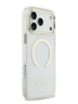 Guess для iPhone 17 Pro чехол IML Metal outline and Camera Hard Transparent/Gold (MagSafe)