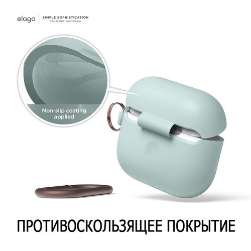 Чехол Elago Silicone Hang case для AirPods 3 (2021), Mint