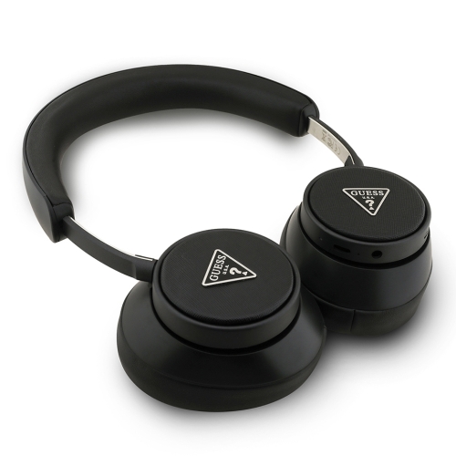 Guess наушники беспроводные накладные Bluetooth HP ENC Saffiano with Triangle Metal Logo Black