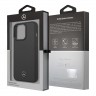 Карбоновый чехол Mercedes Dynamic Real Carbon Hard для iPhone 13 Pro, черный