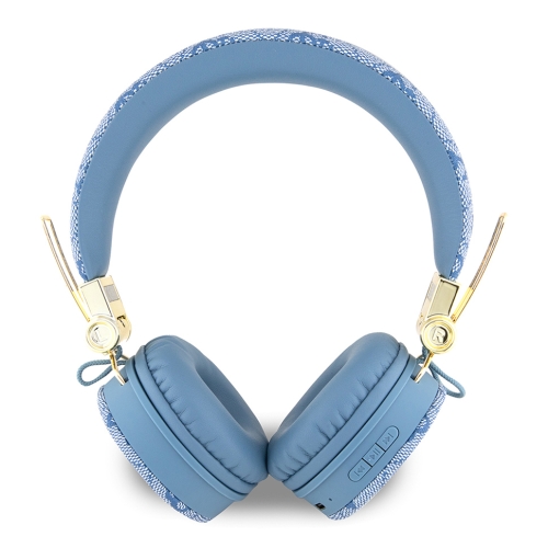 Guess наушники беспроводные накладные Bluetooth HP Round 4G with Classic Metal Logo Blue