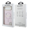 Karl Lagerfeld для iPhone Air чехол IML NFT Choupettes Script logo Metal Cam Hard Pink (MagSafe)