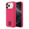 DKNY для iPhone 17 Pro чехол Liquid Silicone Stack Metal logo Hard Pink (MagSafe)