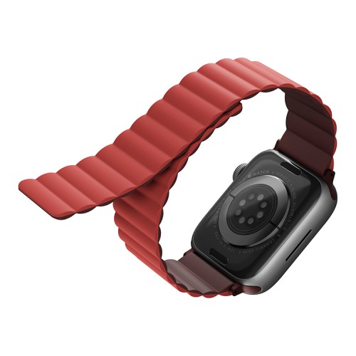 Ремешок Uniq Revix reversible Magnetic для Apple Watch 42-41-40 mm, Maroon/Coral