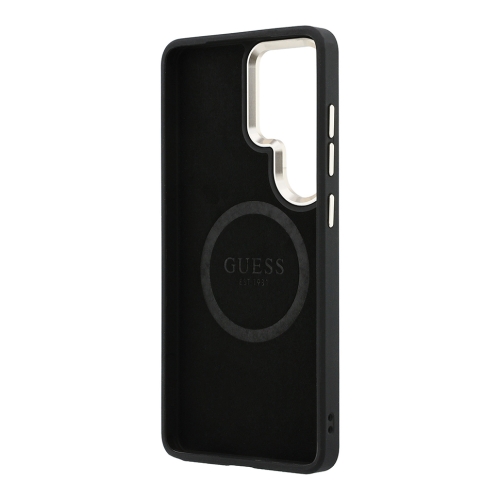 Guess для Galaxy S26 Ultra чехол PU with Perforated 4G logo Metal camera Hard Brown (MagSafe)