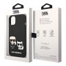 Чехол Lagerfeld Liquid silicone Karl & Choupette Hard для iPhone 14, черный