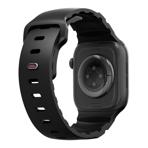 Uniq для Apple Watch 42/41/40 mm ремешок Alton Silicon Strap Midnight Black