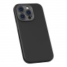 Чехол Baseus Liquid Silica Gel case +Tempered glass для iPhone 14 Pro, черный