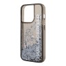 Чехол Lagerfeld Liquid glitter Elongated logo Hard Translucent для iPhone 14 Pro Max, черный