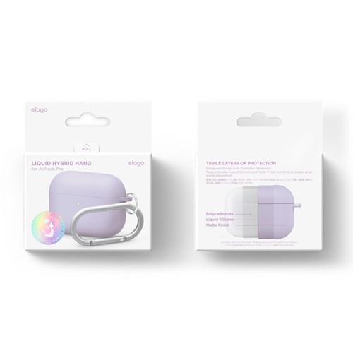 Чехол Elago Liquid Hang case для AirPods Pro, Lavender