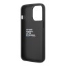Чехол BMW PU Quilted Hot stamp tricolor Hard для iPhone 14 Pro Max, черный