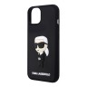 Чехол Lagerfeld 3D Rubber NFT Karl Ikonik Hard для iPhone 14, черный