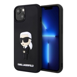Чехол Lagerfeld 3D Rubber NFT Karl Ikonik Hard для iPhone 14, черный
