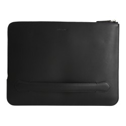 Чехол-папка Bustha Zip Folio Leather для MacBook Air 13 | Pro 13 (2018/22), Noir